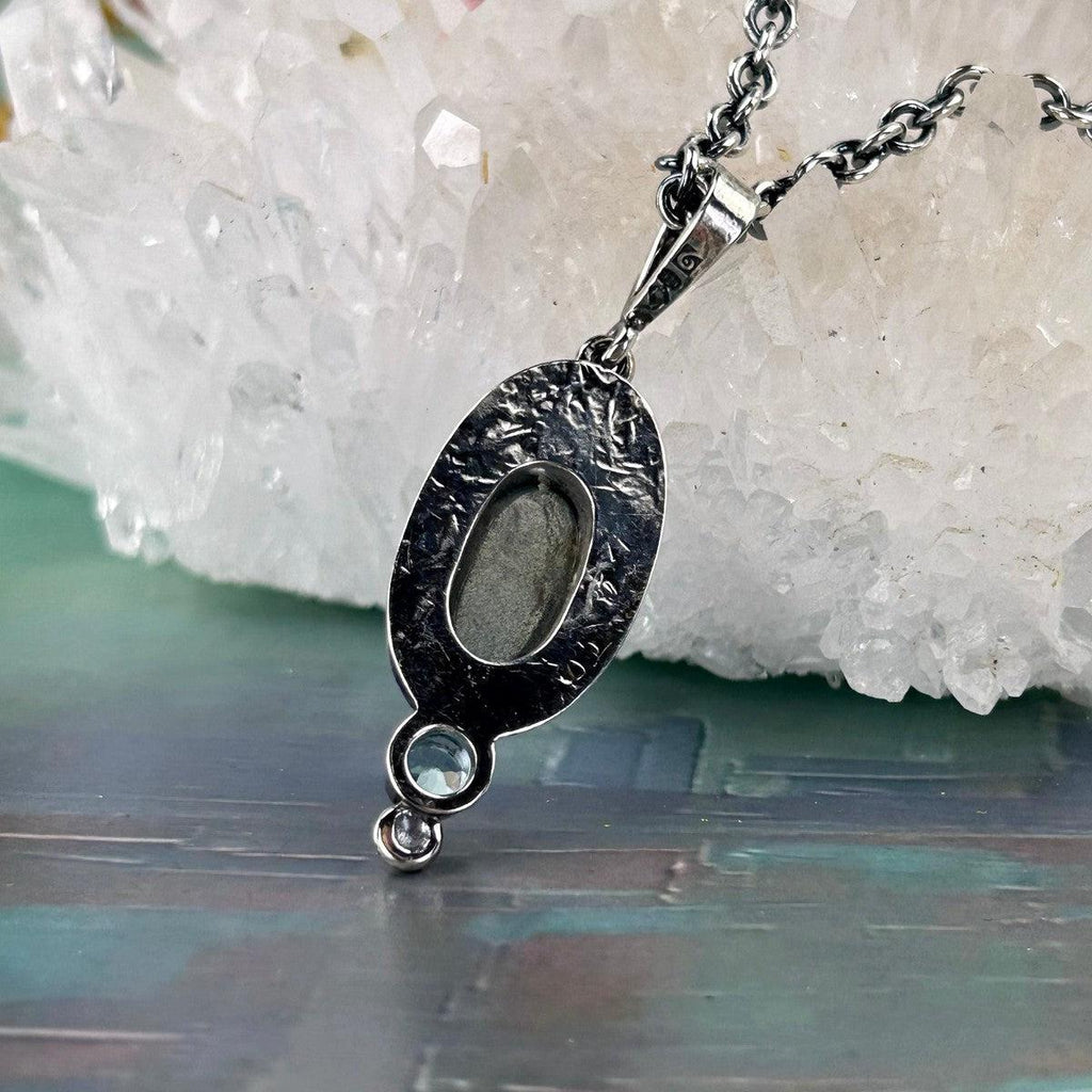 Crystals In Sterling Silver Necklace