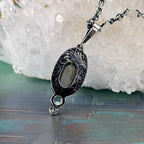 Crystals In Sterling Silver Necklace