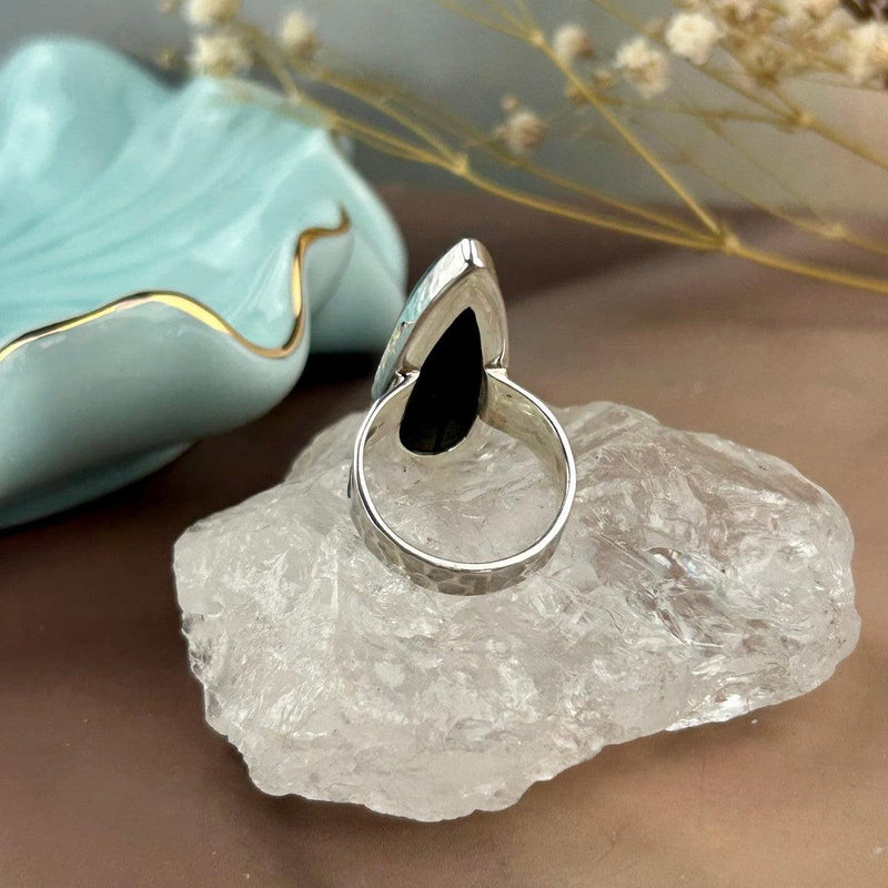 Contemporary Black Tourmaline Ring