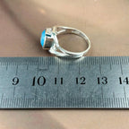 Swirl Band Crystal Ring