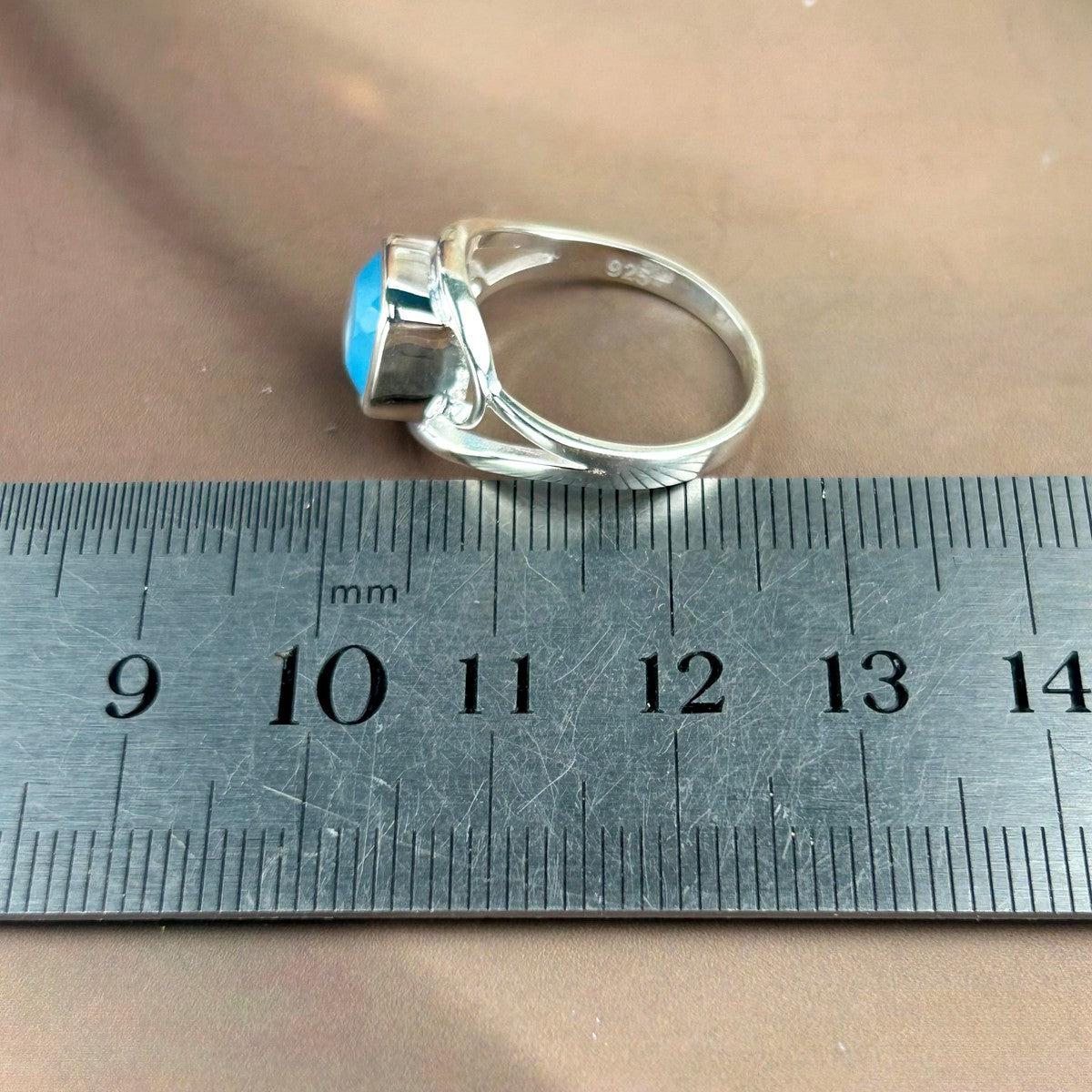 Swirl Band Crystal Ring