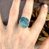 Organic Aquamarine Ring