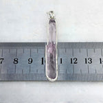 Kunzite Raw Crystal Bar Pendant