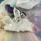 Scroll Pattern Gemstone Ring
