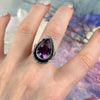 Amethyst Cocktail Ring For Small Fingers