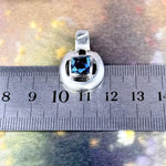 Square Cut Gemstone Pendant