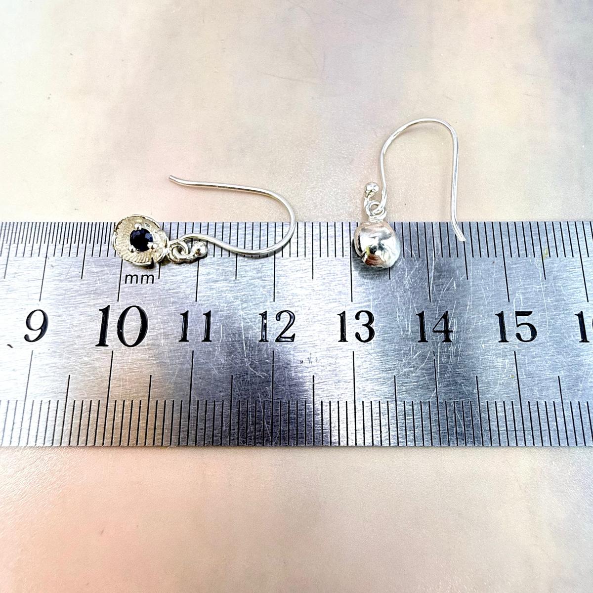 Sapphire Drop Earrings
