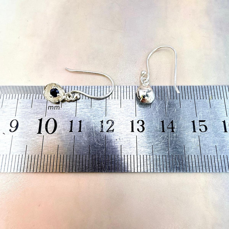 Sapphire Drop Earrings