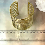Gold Large Cuff Bracelet