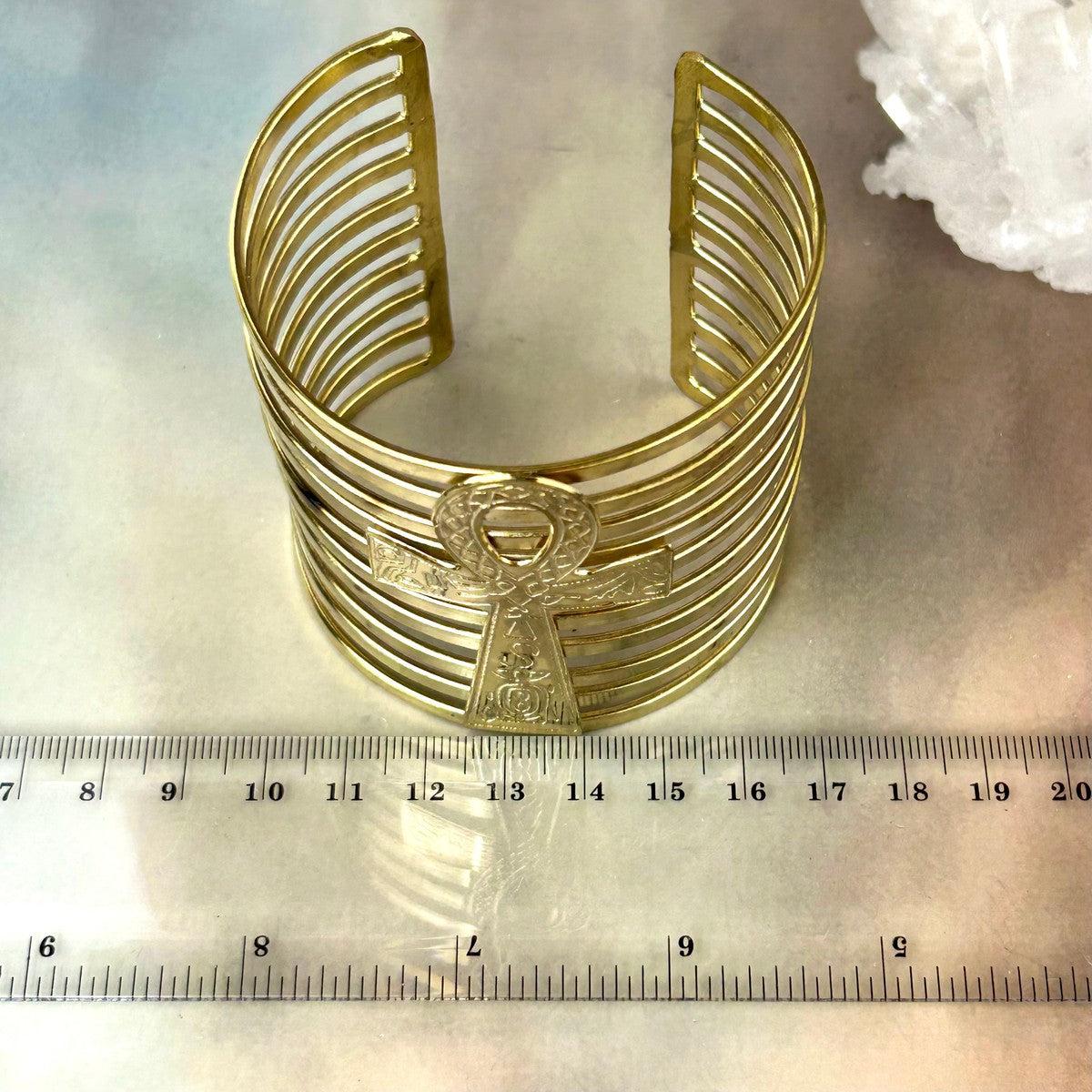 Gold Large Cuff Bracelet
