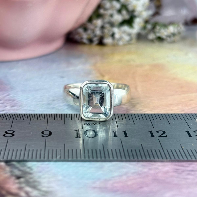 Light Blue Stone Silver Ring