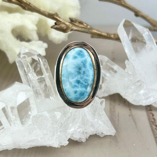 Larimar Oval Ring