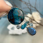 Combination Of Blue Crystals Pendant
