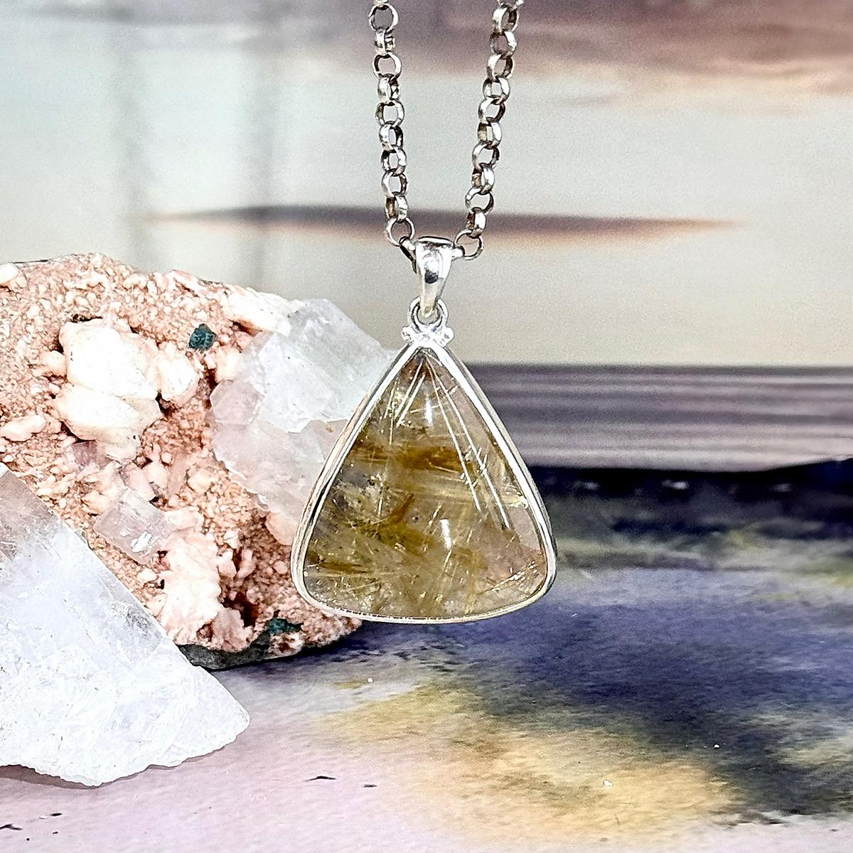 Gold Strands In Crystal Jewellery