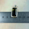 Smokey Lemon Quartz with Phantom Inclusions Rectangle Ornate Pendants