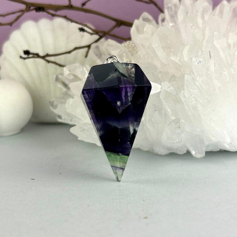 Dark Purple Fluorite Pendulum