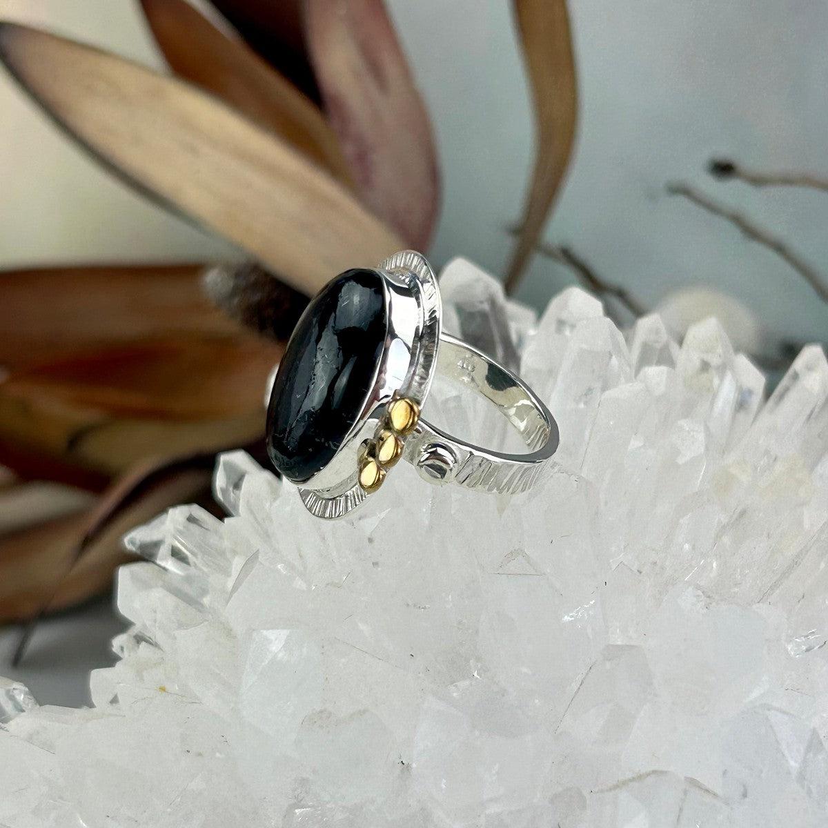 Crystal Ring To Alleviate Stress