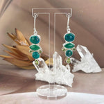 Faceted And Polished Gemstone Mix Earrings