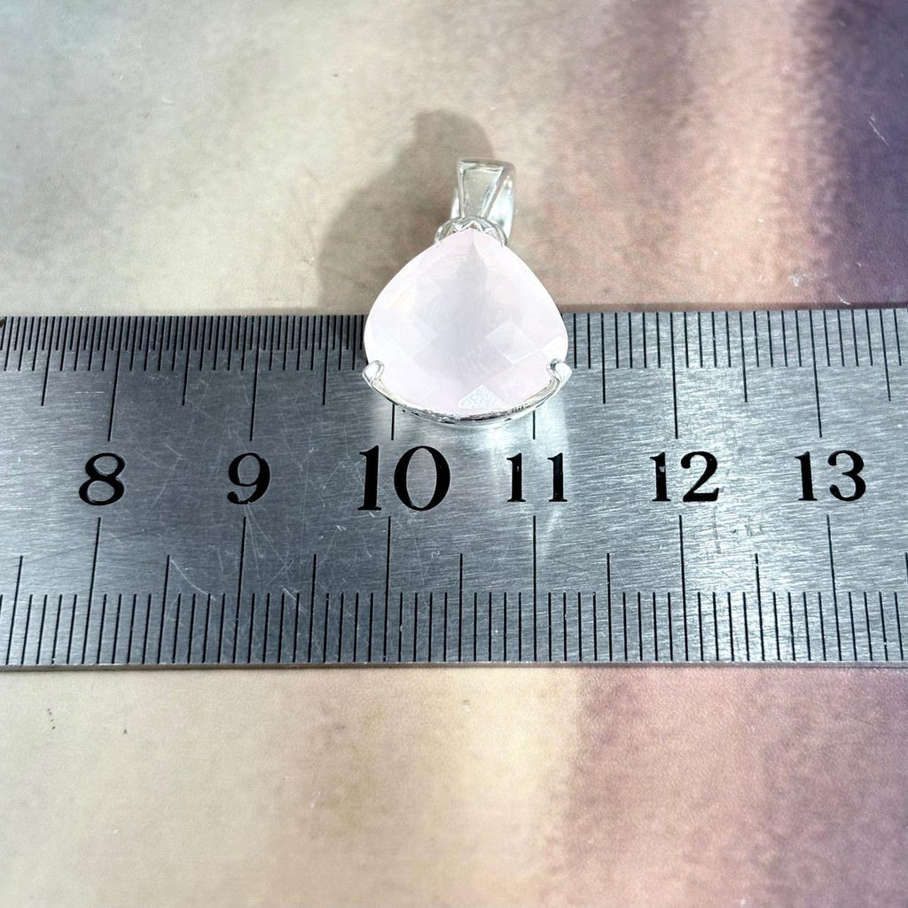 Rose Quartz Teardrop Pendant