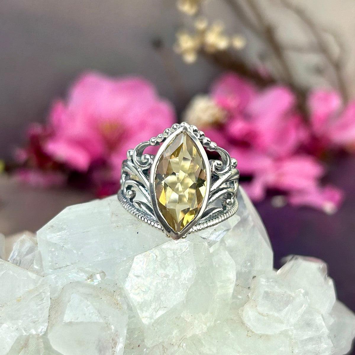Medieval Design Gemstone Ring