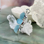 Matte And Polished Crystal Pendant