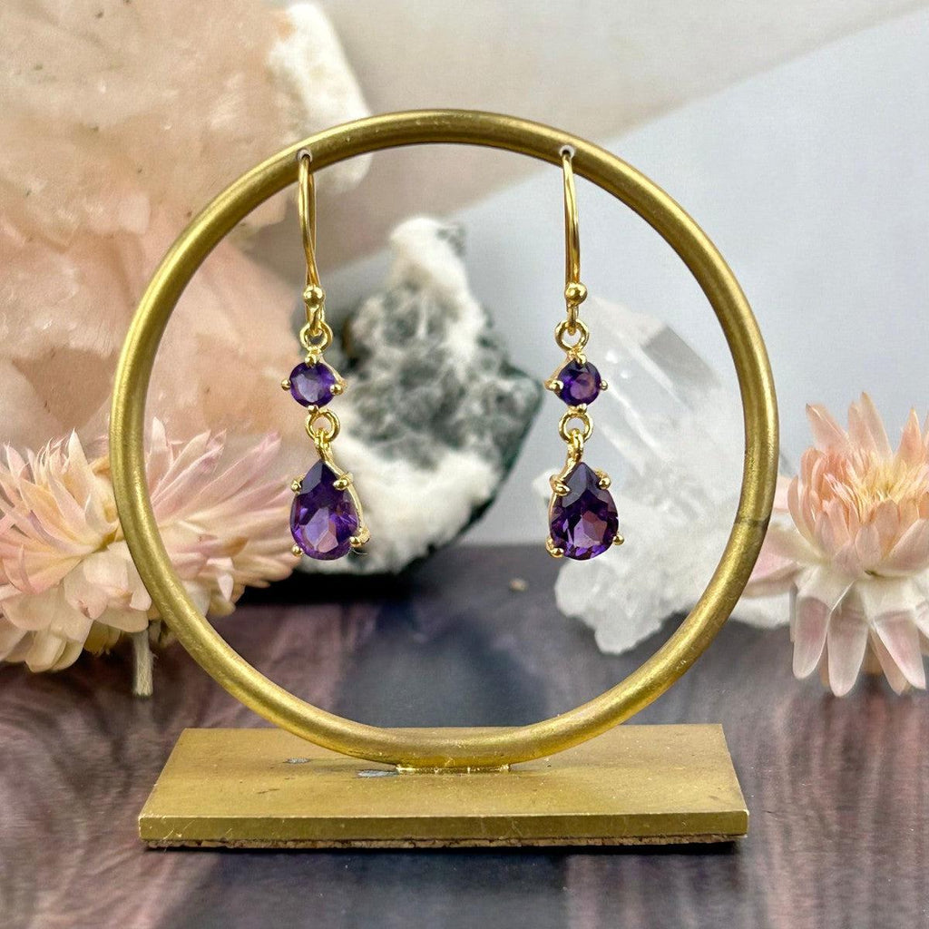 Amethyst And Gold Evening Jewellery