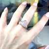 Pink Beryl Sterling Silver Ring