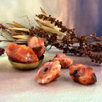 Unpolished Carnelian Crystal
