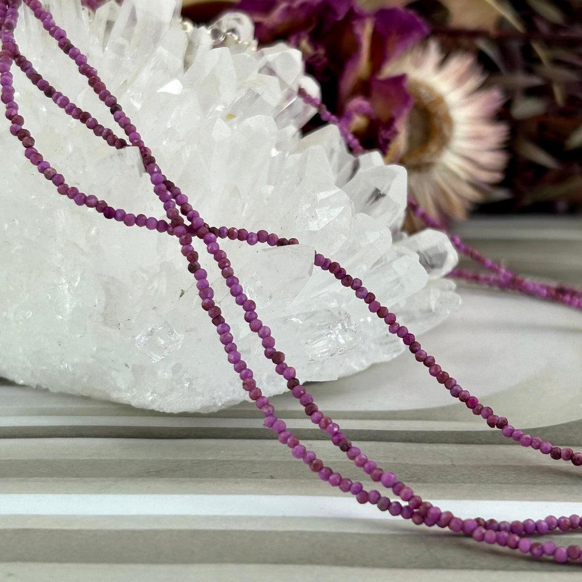 Vibrant Pink Crystal Beads