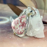 Pink And White Stone Pendant