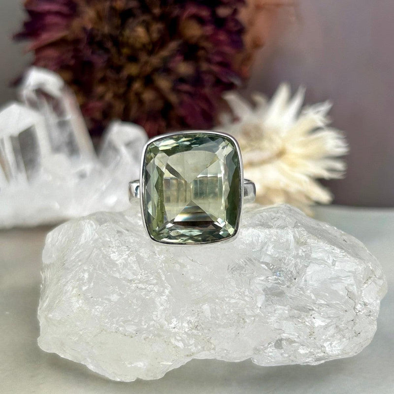 Large Size Crystal Cocktail Ring
