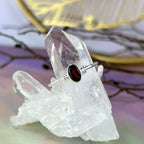 Garnet Fine Silver Ring