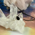 Black Onyx Thin Band Ring