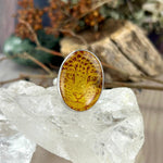 Amber Leopard Ring