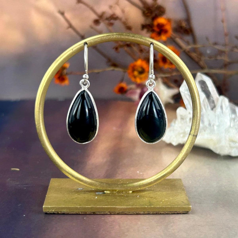 Women's Onyx Drop Earrings