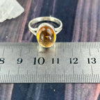 Citrine Oval Cabochon Ring