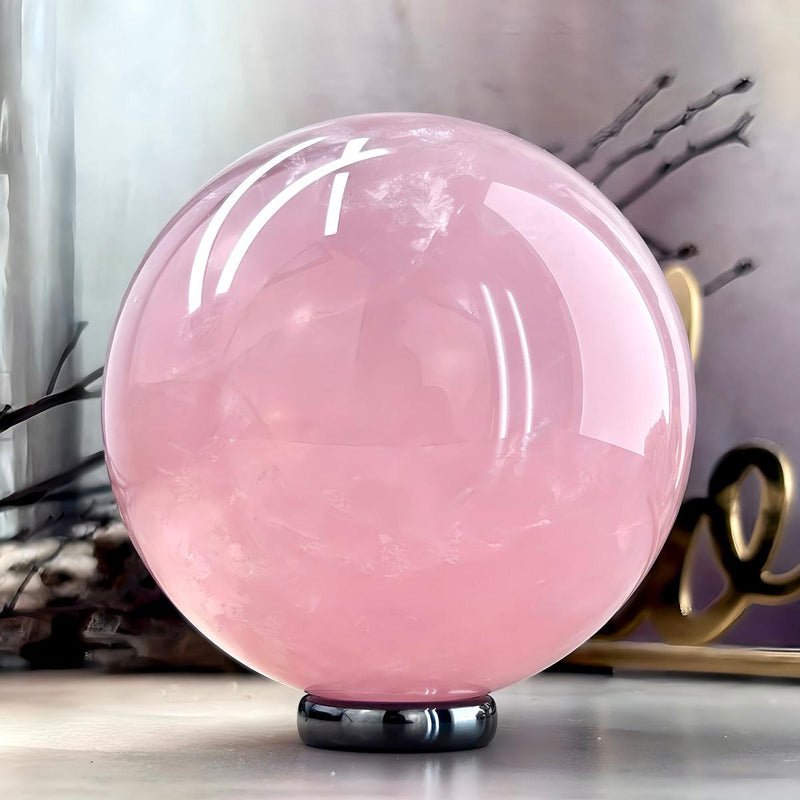 Pink Crystal Sphere