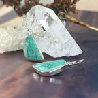Pastel Green Crystal Earrings
