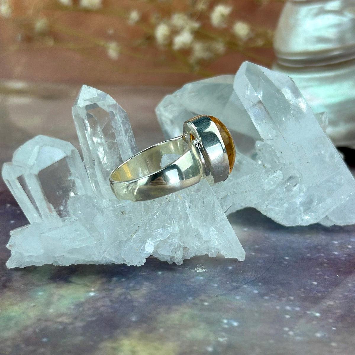 Natural Colour Citrine Ring