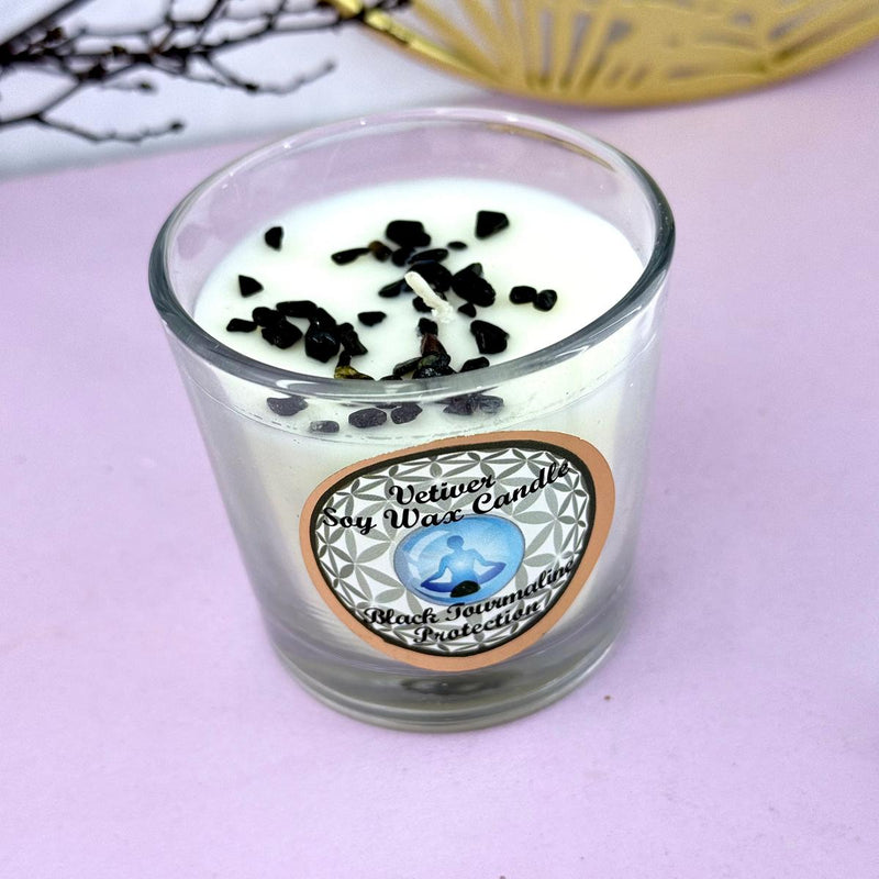 Assorted Crystal & Essential Oil Soy Wax Votive Candles