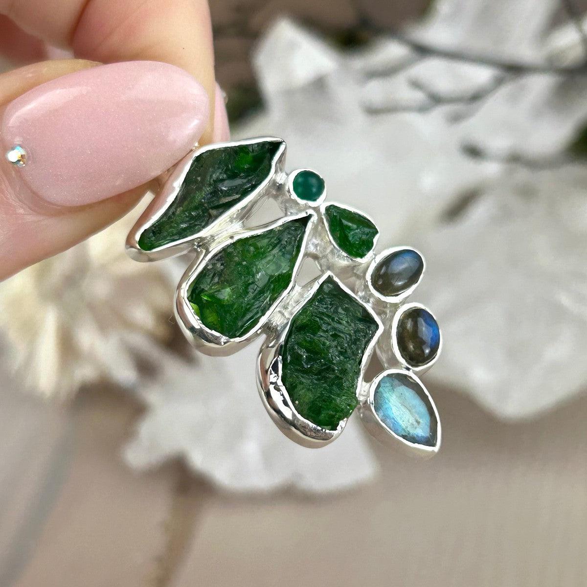 Raw And Polished Crystal Pendant