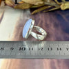 Blue Chalcedony Oval Ring