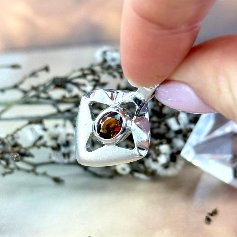 Orange Gemstone Pendant