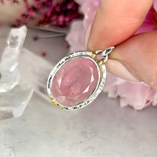 Chunky Pink Gemstone Pendant