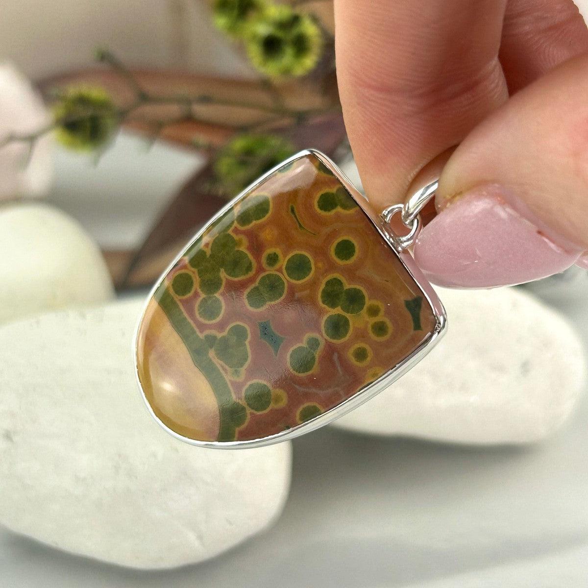 Jasper Sterling Silver Pendant