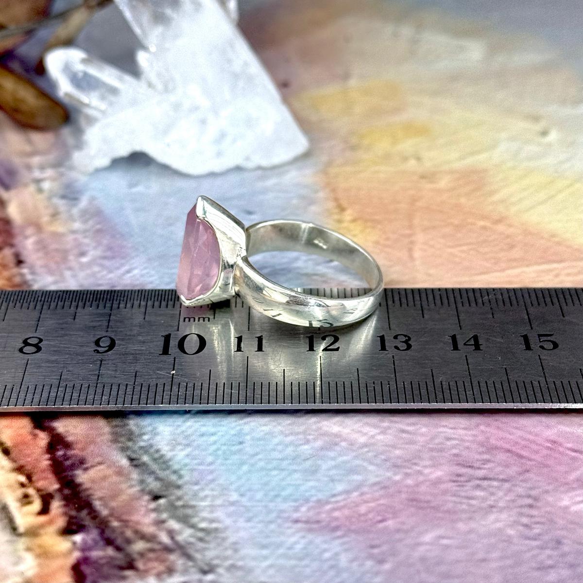 Size U Rose Quartz Ring