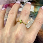 9ct Gold Crystal Ring