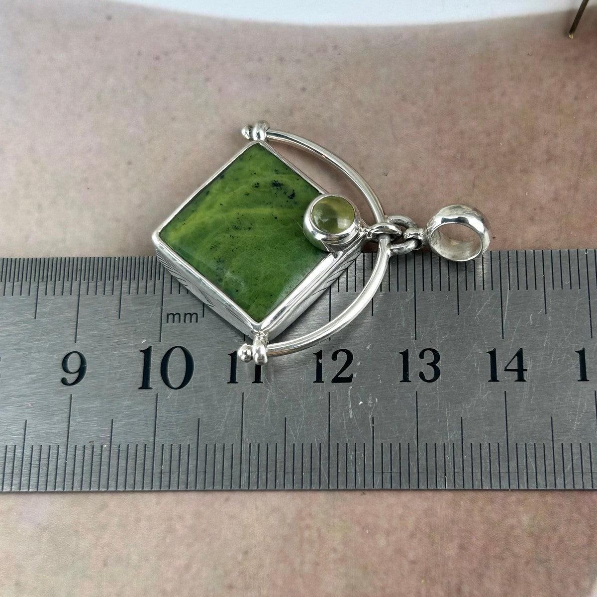 Mixed Green Crystal Pendant