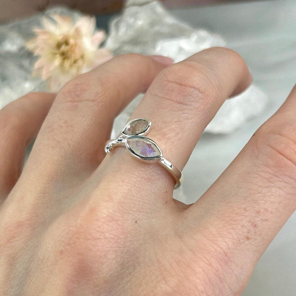 Moonstone Marquise Cut Ring