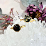 Baltic Assorted Amber Gold Plated Rings